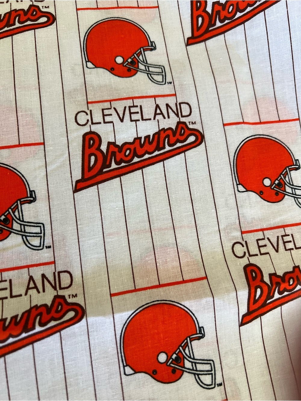 Cleveland Browns NFL cotton fabric 1-3/4yds